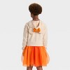 Girls' Halloween Minnie & Pluto Hooded Tulle Dress - Tan - 3 of 4