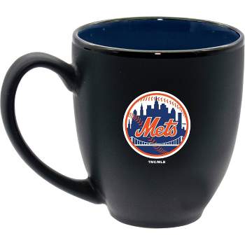 MLB New York Mets 15oz Inner Color Black Coffee Mug