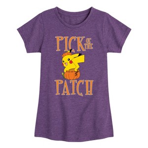Girls' - Pokémon - Pick of the Patch Fitted Short Sleeve Graphic T-Shirt - 1 of 4