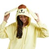 Pom Pom Purin Cosplay Long Sleeve Pastel Yellow Women’s Zip Hoodie - 3 of 4