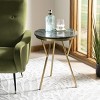 Coletta Marble Accent Table - Dark Green/Brass - Safavieh - 2 of 4