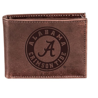 Evergreen University of Alabama Crazy Horse Collection Bi-Fold Wallet