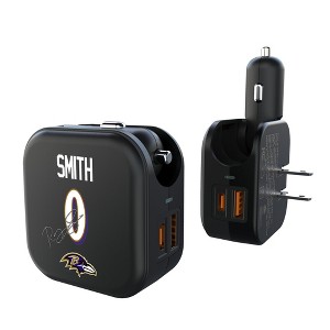 NFL Baltimore Ravens Players Game Tactic 18-Watt 2 in 1 USB A/C Charger - 1 of 3
