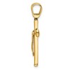 Black Bow Jewelry 14k Yellow Gold Polished Crucifix Pendant, 17 x 33mm - 2 of 4