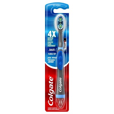 Colgate 360 Total Advanced Floss Tip Bristles Sonic Powered Toothbrush - Soft - 1ct
