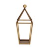 HomeRoots 24" Gold Geometric Metal Tabletop Lantern Candle Holder - 4 of 4
