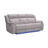 George Power Reclining Sofa with Heat and Massage Gray - Abbyson Living