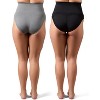 Memoi 2 Pair Women's Full Coverage High Waisted Shaping Briefs - 3 of 4