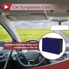 Unique Bargains Car Sunglasses Case Universal Faux Leather Rhinestones Metal 7.87"x 5.51" 1 Pc - 2 of 4