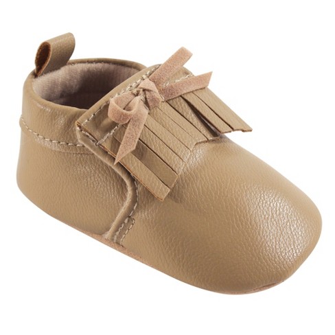 Hudson Baby Infant Unisex Moccasin Shoes Tan Moccasin 0 6 Months Target