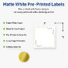 Avery 3" x 3" Labels, Gold Dots with Green Florals, 60 ct - 2 of 4