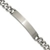 Chisel Stainless Steel Bushed and Polished Curb Link 8" ID Bracelet - 2 of 4