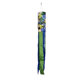 Briarwood Lane Spring Goldfinches and Hydrangea Windsock Wind Twister 40x6 For Spring Wind Spinner - 1 of 3