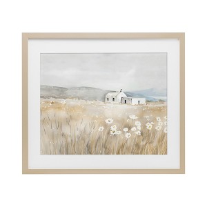Stupell Industries Rustic Landscape Pasture Framed Print Under Glass Art - 1 of 4