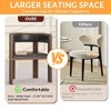 Dining Chair Set of 4,Modern Kitchen Chairs with Wood Frame & Curved Backrest for Kitchen¡¢Dining Roo¡¢Living Room - 4 of 4