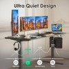 Lirago Black Electric Standing Desk 55x24 Splice Board Carbon Steel Frame 170LB Capacity Height Adjustable - 4 of 4
