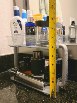 2 Tier Bathroom Tray Organizer - Madesmart : Target