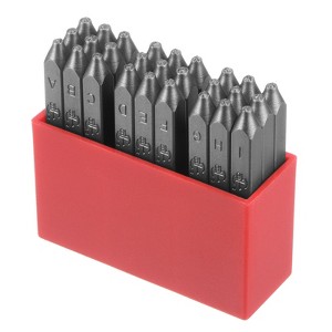 Unique Bargains High Tool Steel A-Z Letter Stamp Set for Metal Plastic 27 Pcs - 1 of 4