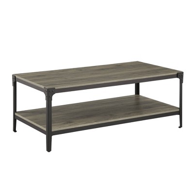 Benny Urban Industrial Angle Iron Coffee Table - Saracina Home