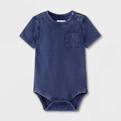 Image of Baby Bodysuit - Cat & Jack™ Blue 3-6M