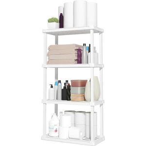 IRIS USA Plastic Garage Shelving Unit Storage Outdoor Indoor - 1 of 4