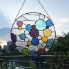 Chloe Lighting Bubbles Geometric-Style Stained Glass Window Panel 13" - 3 of 4