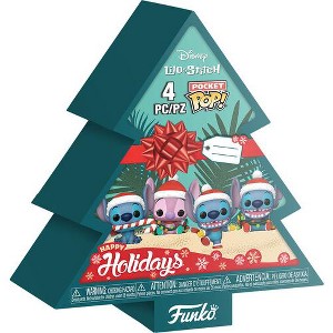 Funko - Funko Pocket POP!: Stitch Holiday - 4-Pack, Tree box - 1 of 2