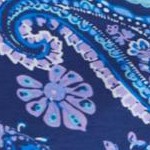evening blue paisley