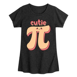 Girls' - Instant Message - Cutie Pi Fitted Short Sleeve Graphic T-Shirt - 1 of 4