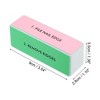 Unique Bargains Stainless Steel Nail Buffer Block Smooth & Shine Block for Nails 4 Color Blue Pink White Green 2 Pcs - image 4 of 4