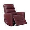 Faux Leather Swivel Glider Reclining Chair with Breathable Upholstery, Luxury Style, and Movie Chair Comfort - 2 of 4