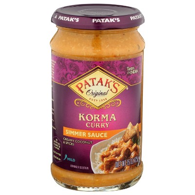 Patak's Korma Curry Simmer Sauce 15oz