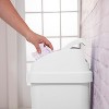 13gal Swing Top Waste Basket White - Brightroom™: Kitchen Trash Can, 13 Gallon Capacity, Textured Plastic, Indoor Use - 4 of 4