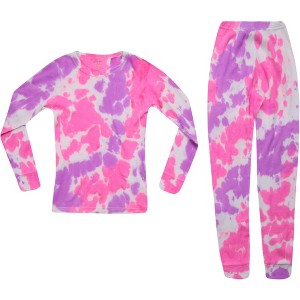 Just Love Girls Tie Dye Two Piece Thermal Underwear Set - 1 of 1