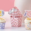 Big Dot of Happiness Pink Checkered Party - Party Mini Favor Boxes - Treat Candy Boxes - Set of 12 - 2 of 4