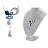 Anna-Kaci Women's Triple Teardrop Crystal Pendant Necklace, Sparkling and Elegant Design with Adjustable Chain for Special Occasions - Teardrop - 2 of 4