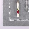 Unique Bargains Colored Placemat Table Mat with Diamante Strip and Tassels - 3 of 4