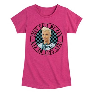 Girls' - Barbie - They Call Me Ken Fitted Short Sleeve Graphic T-Shirt - 1 of 3