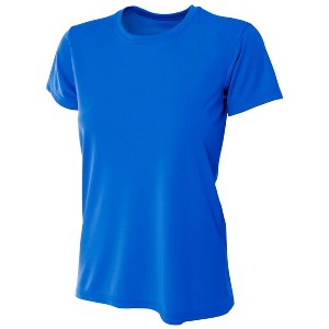Bradley Women's Short Sleeve Rash Guard Surf Comfortable Performance Swim Shirt Royal X-Large - 1 of 4