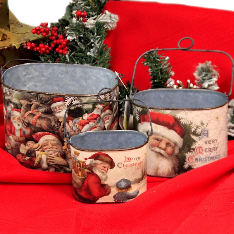 Christmas Merry Christmas Buckets Primitives By Kathy  -, 3 of 4