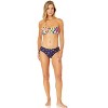Women's Gradient Floral Twist Bandeau Bikini Swim Top - 3 of 4