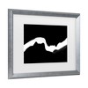 Trademark Fine Art - Jan Lykke The Profiles of two Women Matted Framed Art - 3 of 4