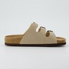 CUSHIONAIRE Lela Slip On Womens Sandals with Vegan Adjustable Straps & Genuine Suede Cork Footbed - Comfortable Memory Foam Sandals for Women 2025 - 4 of 4