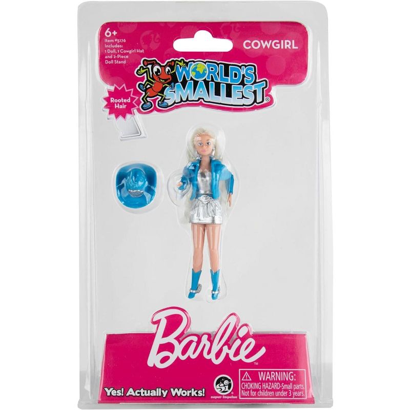Super Impulse World's Smallest Posable Barbie | Cowgirl, 3 of 4