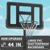 RISOKEYS Portable Basketball Hoop, Height Adjustable 6.5-10ft, with 44 in Backboard and Wheels, for Indoor Outdoor - 4 of 4