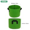 Unique Bargains Thickened Fabric Durable Handles Multipurpose Good Drainage Plant Grow Bags 5 Pcs - 3 of 4