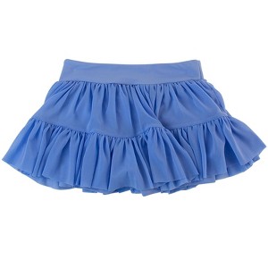 RuffleButts Toddler Active Tulle Skort - Periwinkle Blue, 4T - 1 of 4