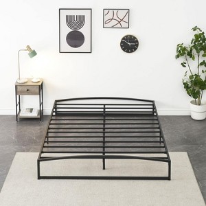 All Sizes Heavy Duty Metal Platform Bed Frame Low Profile No Box Spring Needed Noise Free Easy Assembly - 1 of 4