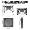 HOMLUX Portable Outdoor Adjustable Height Folding Wine Table with Cup Holders, Storage Bag - 2 of 4