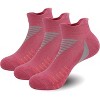 SERISIMPLE Women Low Cut Performance Cotton Viscose Bamboo Socks Athletic Cushion Compression Socks 3 Pairs - 4 of 4